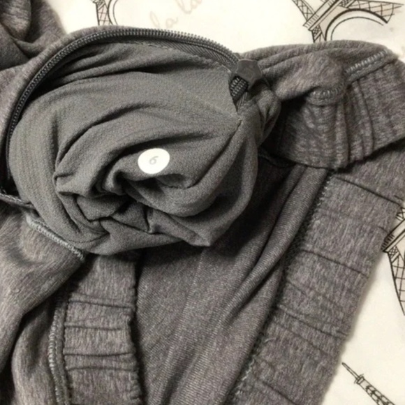 Lululemon Pace Pusher 1/2 Zip Sz 6 Heathered Slate/Slate - Picture 10 of 11